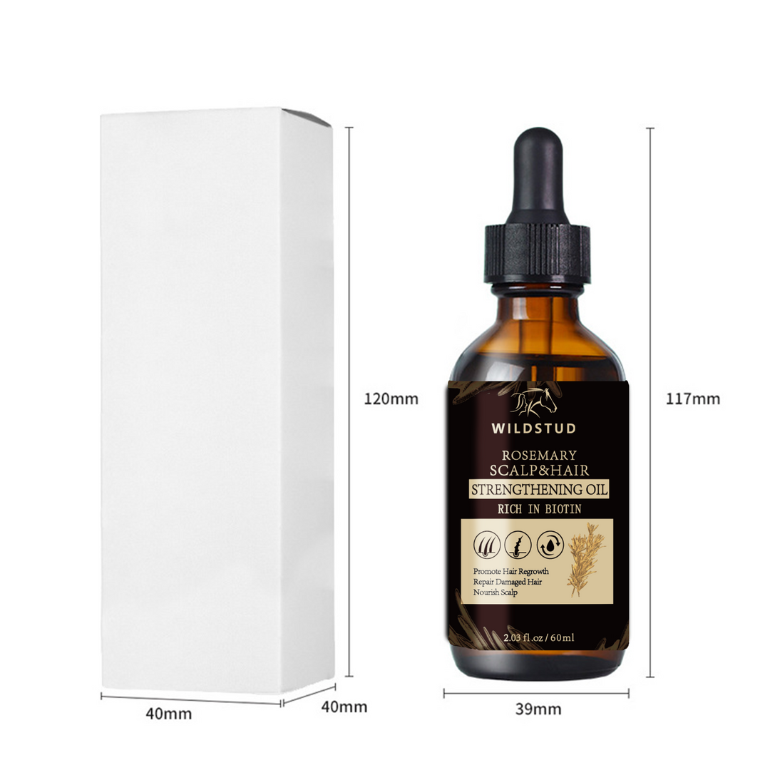Wildstud Rosemary Hair Growth Oil: Pure Natural Herbal Formula