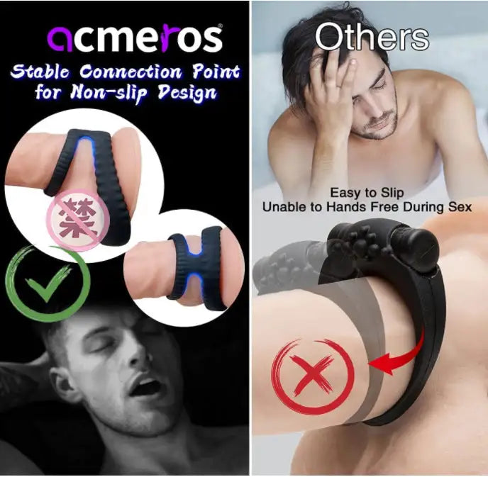 Wildstud USB Rechargeable Vibrating Male Cock Ring for Stronger Erections and Extended Pleasure