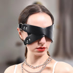 Load image into Gallery viewer, Leather Bondage Blindfold for Sensual Play - SM Fetish Accessory