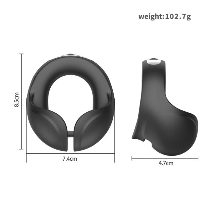 Wildstud USB Rechargeable Silicone Remote Control Cock Ring for Men - 10 Vibration Modes for Delayed Pleasure