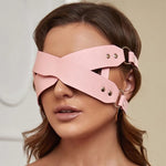 Load image into Gallery viewer, Leather Bondage Blindfold for Sensual Play - SM Fetish Accessory