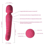 Load image into Gallery viewer, Wildstud Rechargeable Dual Motor Heating Silicone Vibrator for Women with Multiple Vibration Modes and Double Heads